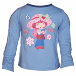 T-shirt Manches longues Charlotte aux fraises bleu